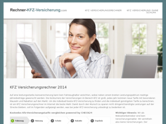 rechner-kfz-versicherung.com website preview