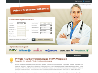 krankenversicherung-preis.de website preview