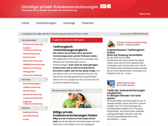 billige-versicherungen.net website preview