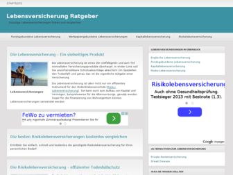 lebensversicherung-ratgeber.de website preview
