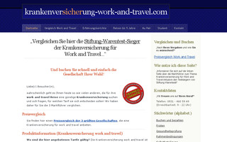 krankenversicherung-work-and-travel.com website preview