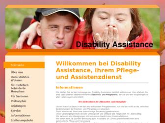 disability-assistance.de website preview