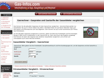 gas-infos.com website preview