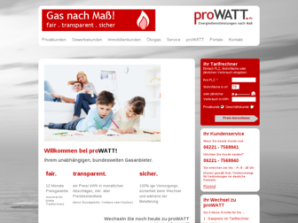 prowatt.de website preview