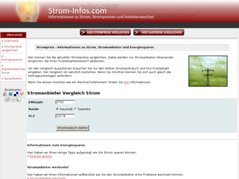 strom-infos.com website preview