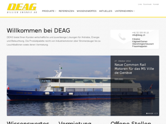 deag.ch website preview