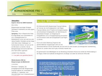 buergerenergie-frg.de website preview