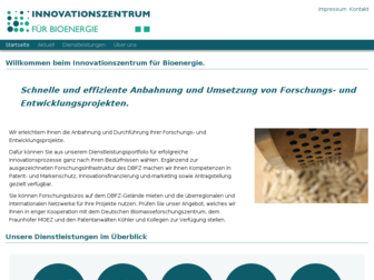 innovationszentrum-bioenergie.de website preview
