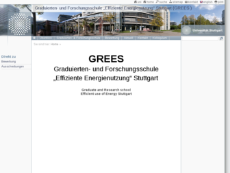 grees.uni-stuttgart.de website preview