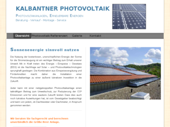 kalbantner-photovoltaik.de website preview