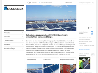 goldbeck-solar.de website preview