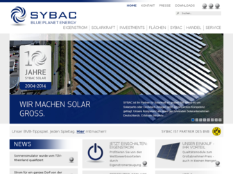 sybac-solar.de website preview