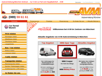 avm-autovermietung.de website preview