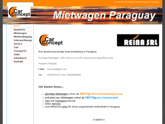 paraguay-mietwagen.com website preview