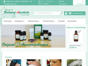 shop.bahnhof-apotheke.de website preview