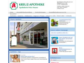 kreuz-apotheke-online-app.de website preview