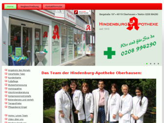 hindenburg-apotheke-oberhausen.de website preview