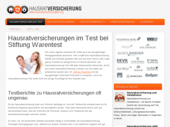 hausratversicherungtest.org website preview