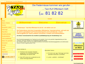 taxiruf-of.de website preview