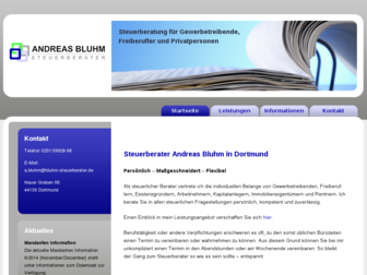 bluhm-steuerberater.de website preview
