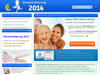 steuererklaerung-2014.com website preview