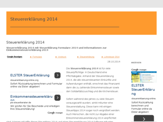 steuererklaerung-2014.steuererklaerung-aktuell.de website preview
