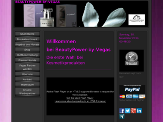 beautypower-by-vegas.de website preview