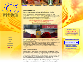 surya-naturkosmetik.de website preview