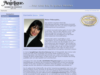 angelique-kosmetik-institut.de website preview