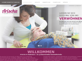 arischa-kosmetikinstitut.de website preview