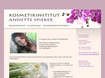 kosmetikinstitut-spieker.de website preview