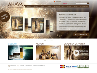 ahava.de website preview