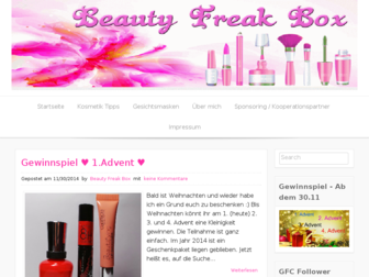 beautyfreakbox.blogspot.com website preview