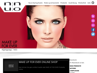 shop.makeupforeverch.com website preview