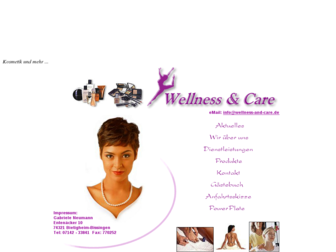 wellness-and-care.de website preview