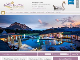 koenig-ludwig-hotel.de website preview