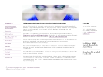 elite-kosmetikschule.de website preview