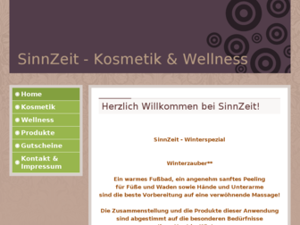 sinnzeit-wellness.de website preview