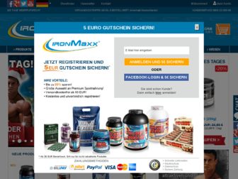 ironmaxx.de website preview