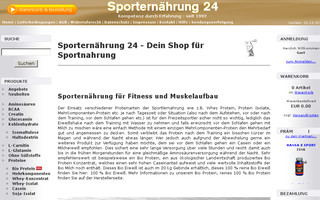 xn--sporternhrung24-7kb.de website preview