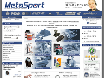 metasport.de website preview