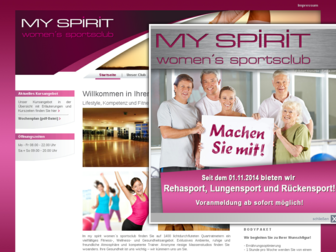 myspirit-sportsclub.de website preview