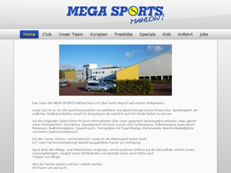 megasports-mahlow.de website preview