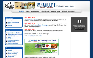 squash2000-paramount-fitness.de website preview
