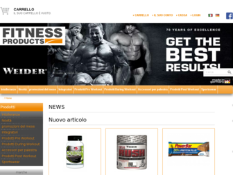 fitnessproducts.it website preview