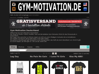 gym-motivation-deutschland.spreadshirt.de website preview