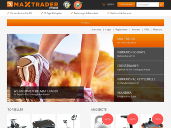 fitness.maxtrader.de website preview