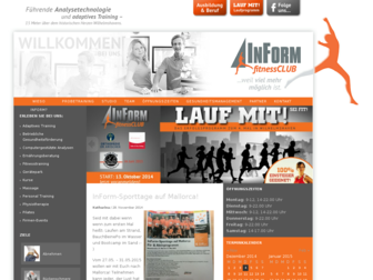 inform-fitnessclub.de website preview