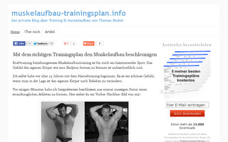 muskelaufbau-trainingsplan.info website preview