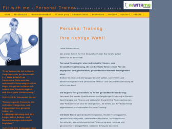 fitwithme-personaltrainer.de website preview